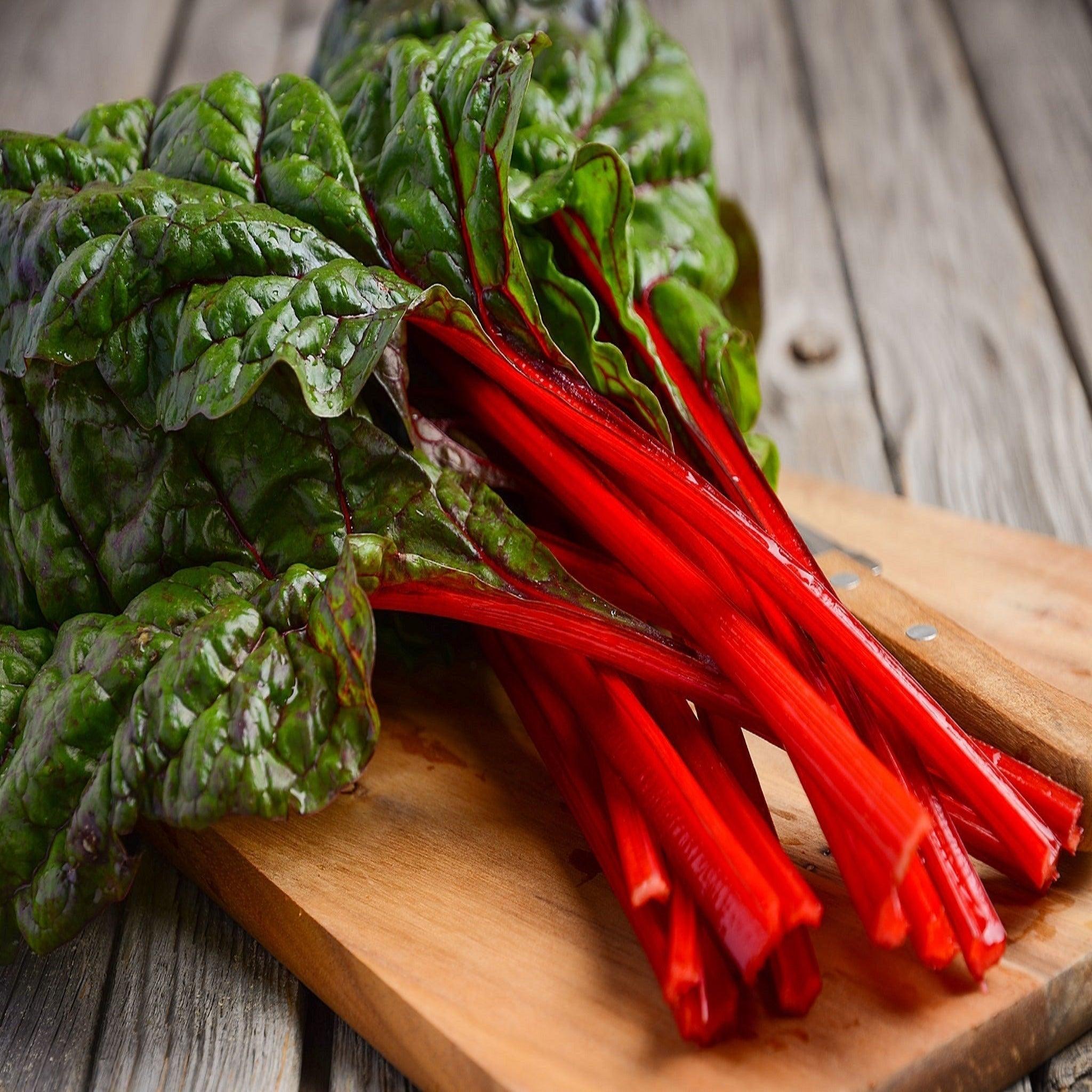 Ruby Red Swiss Chard - Organic Seeds